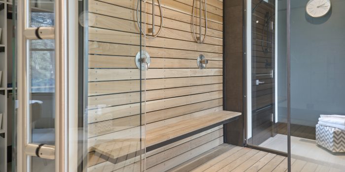 Large shower built for two